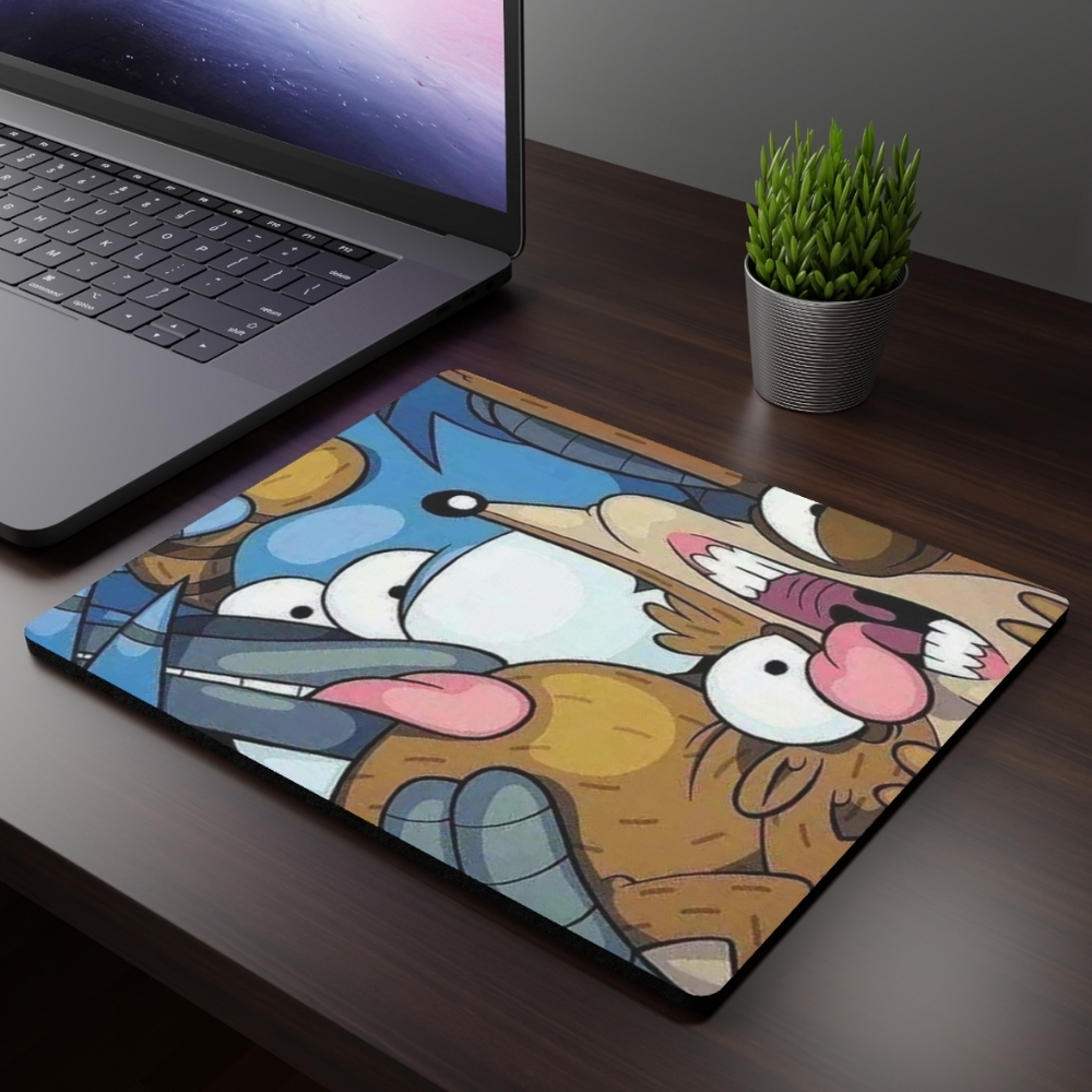 Mordecai and Rigby mousepad